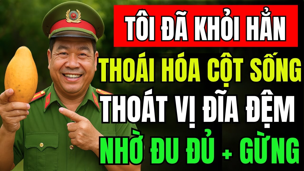 Bài Thuốc Chữa Đau Lưng Thoái Hóa Cột Sống Và Thoát Vị Đĩa Đệm cực kì hiệu quả từ đu đủ và gừng tươi