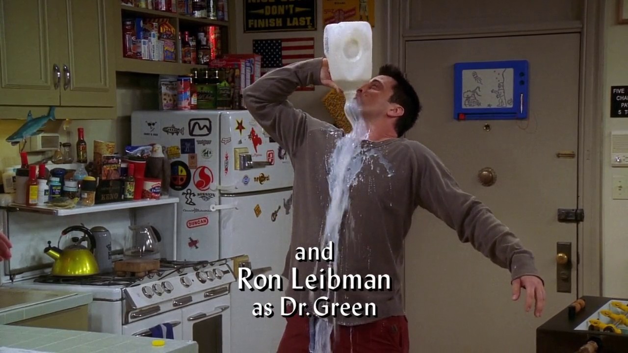 Joey drinks gallon of milk in 10 seconds [Funny] FRIENDS