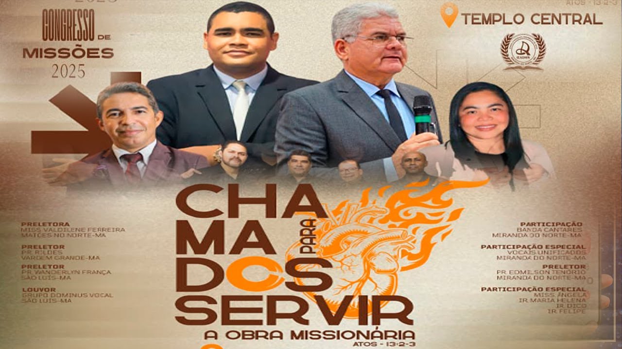 11/09/2025 , 1 |  CONGRESSO DE MISSÕES