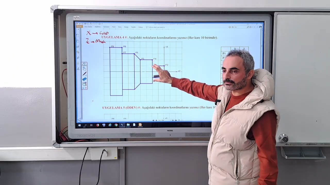CNC Torna'da Koordinat Sistemi-örnek 4