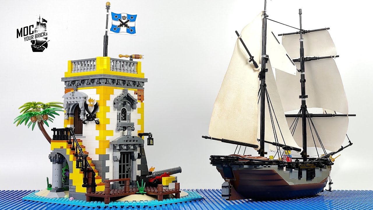 Pirate theme MOC : “ Sabre Island “, Speed Build, Letbricks.