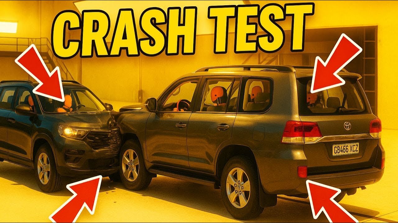 🔥 CRASH TEST OF TITANS: Toyota Land Cruiser vs Ford Explorer in BeamNG.drive!