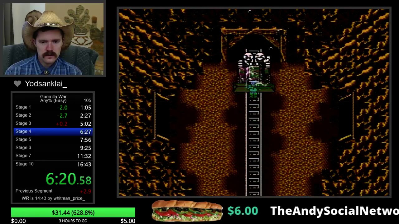 Guerrilla War NES Speedrun в 16:18 от Arcus
