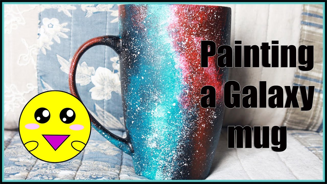 Painting a galaxy mug