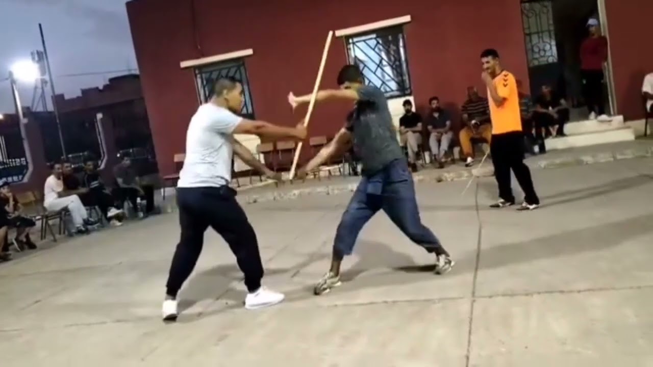 العصا التقليدية مع الشيخ ناصر و الشيخ عبد الحكيم Algérien Traditionnelle Combat Stick Oran