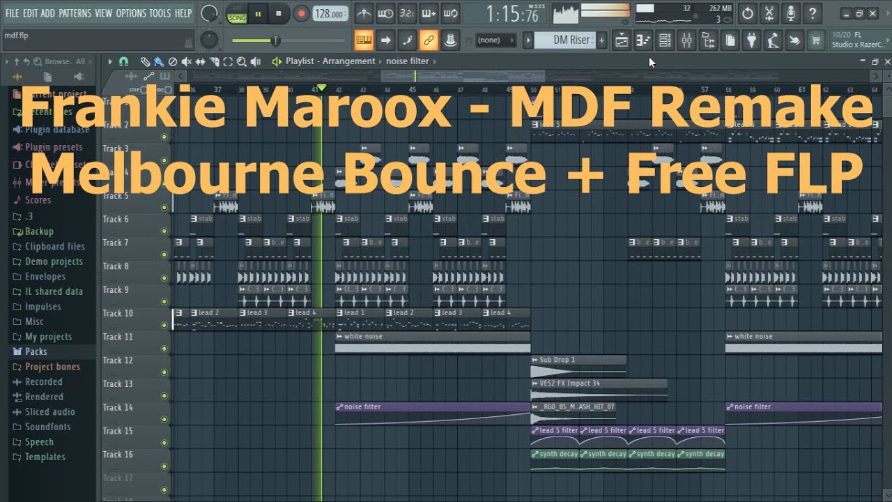 FL Studio Melbourne Bounce | Frankie Maroox - MDF Remake + Free FLP