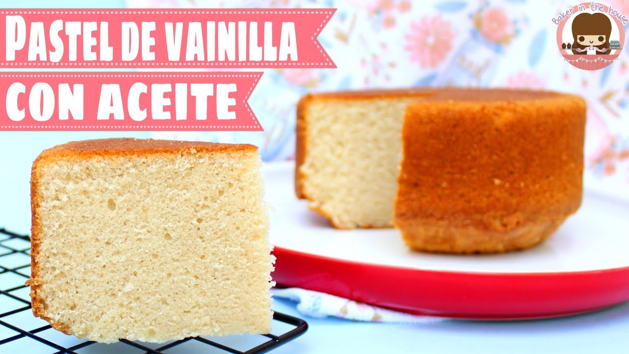 🎂Bizcocho de VAINILLA HUMEDO | Pan para PASTEL de VAINILLA con ACEITE
