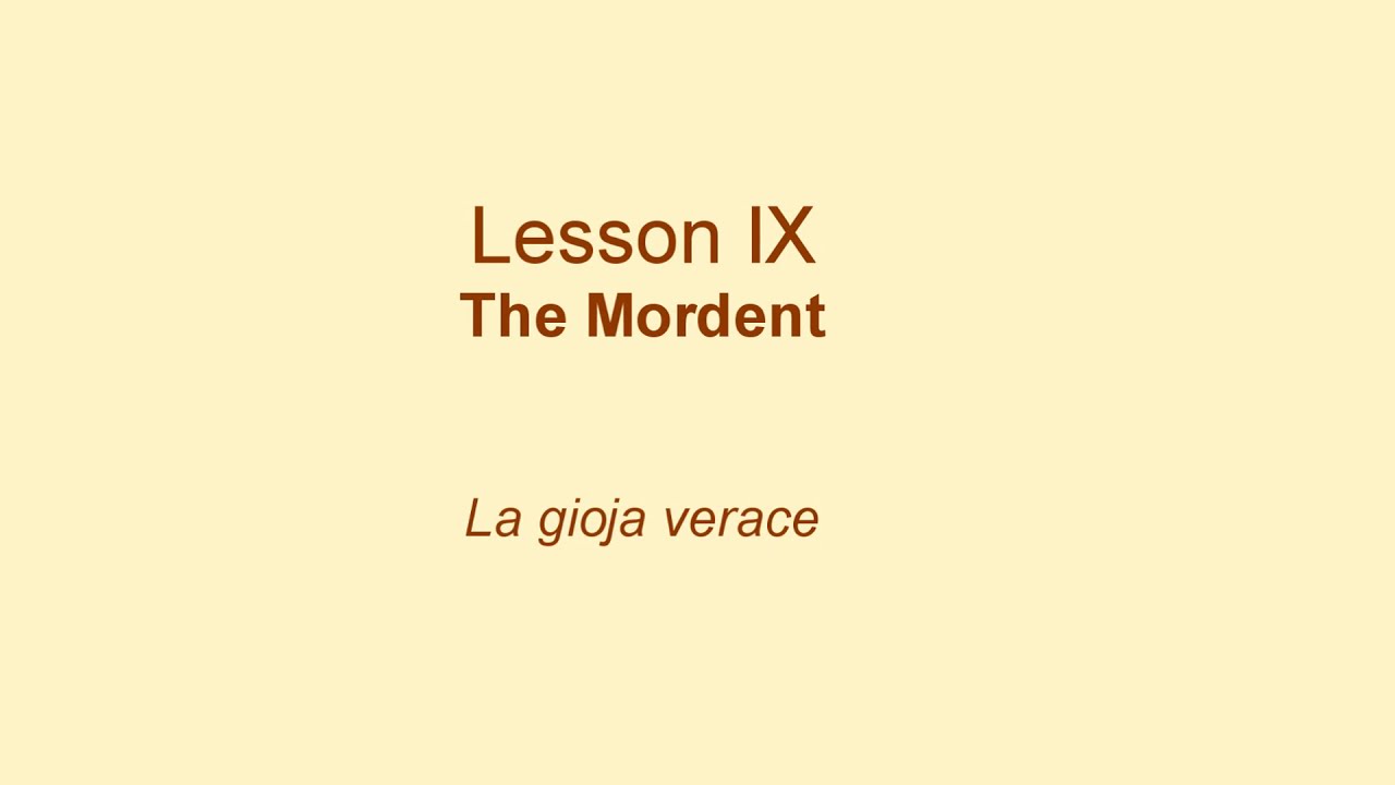 Vaccai  Metodo pratico di canto italiano - Lesson  IX The mordent La gioja verace (13)