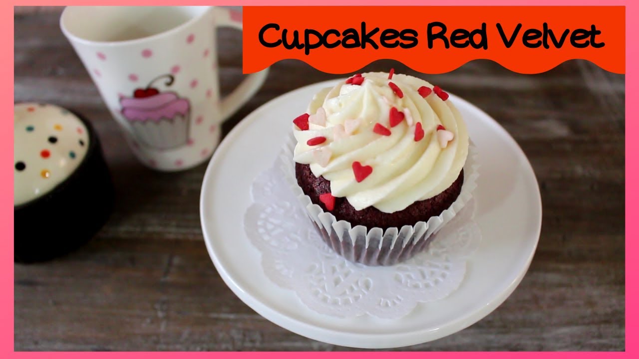 Cupcakes red velvet! Receta F&aacute;cil!!