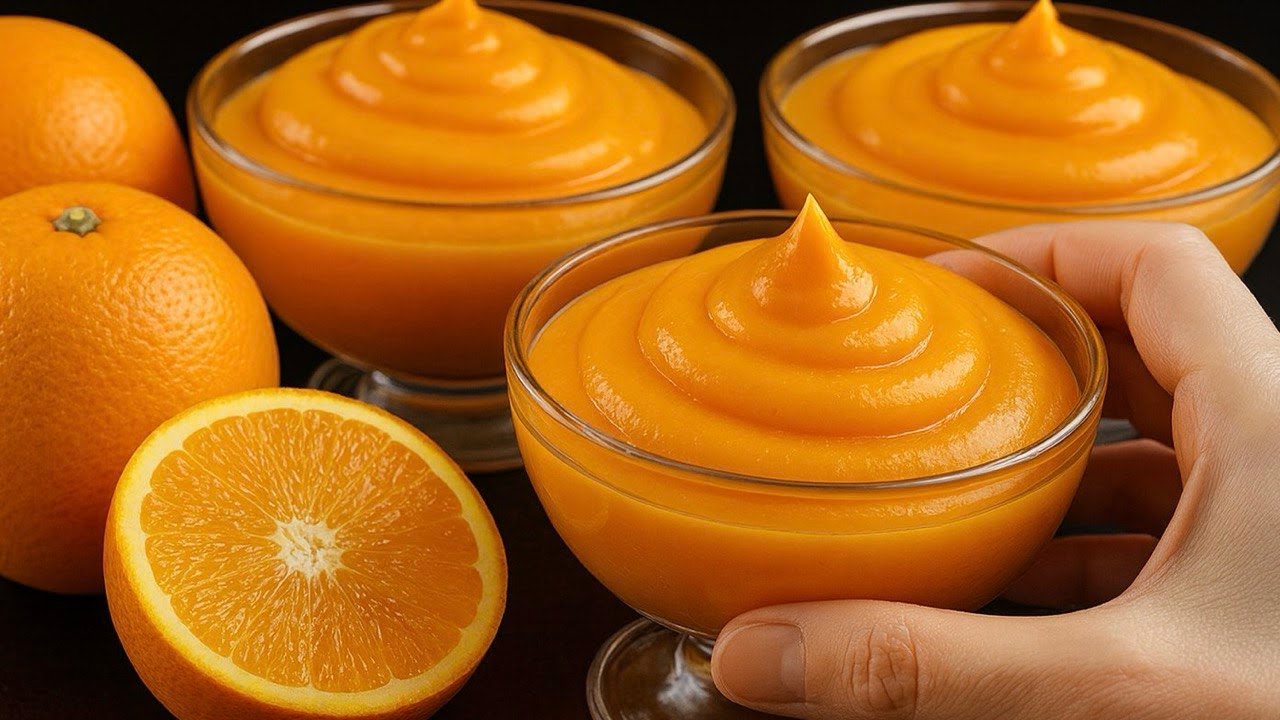 🍊 Orangenmousse in 5 Minuten! Italienisches Lieblingsdessert – super cremig & unglaublich lecker!