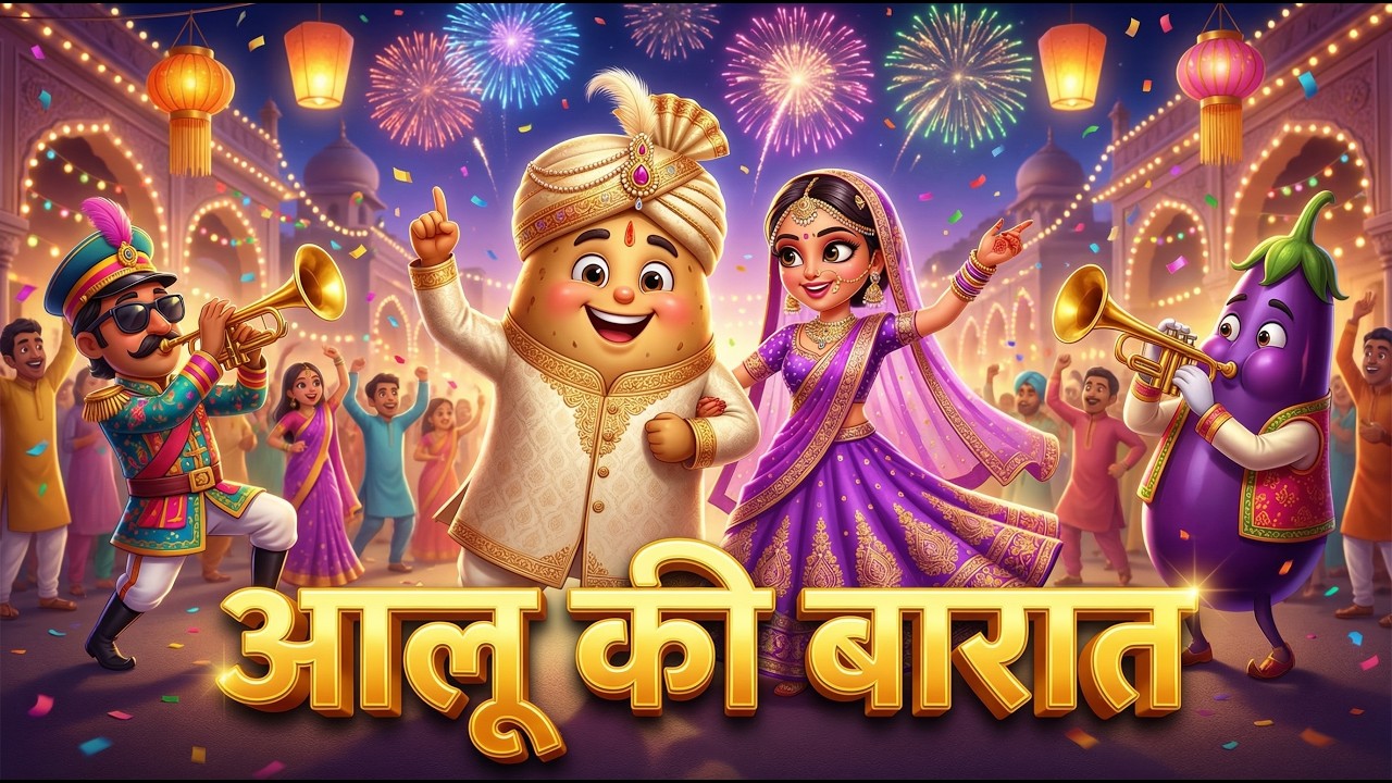 Aalu Ki Barat | Kids Hindi | Hindi Cartoon Video |आलू की बारात | #hindirhymes