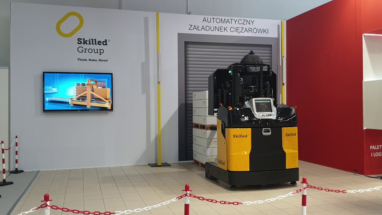 LGV Skilled na targach Warsaw-Pack 2020 - bezobsługowy w&oacute;zek widłowy