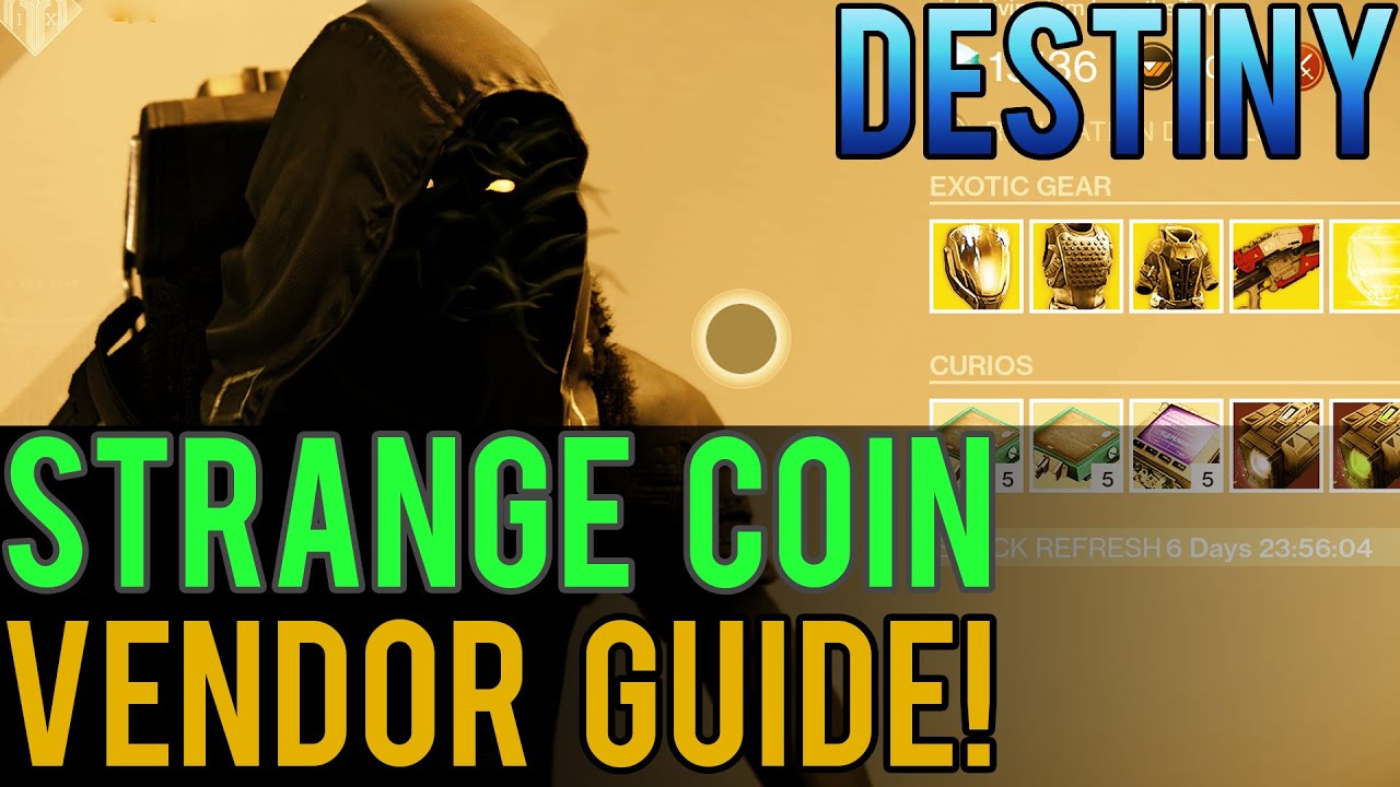 Destiny - Strange Coin Vendor Guide