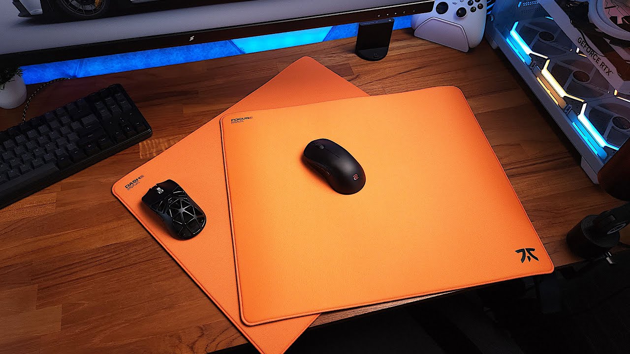 Dois mousepads ABSURDOS e de MUITA QUALIDADE!!! Fnatic Dash2 e Fnatic Focus3 Review PT-BR