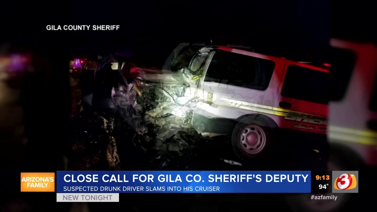 VIDEO: Close call for Gila Co. Sheriff's deputy