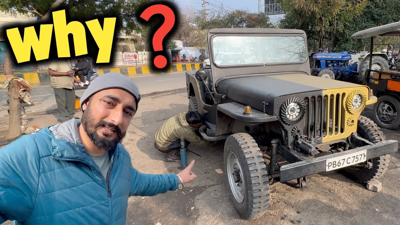 Chalan ho gya kende Jeep da te Tyre change  karte | KHOO WALE