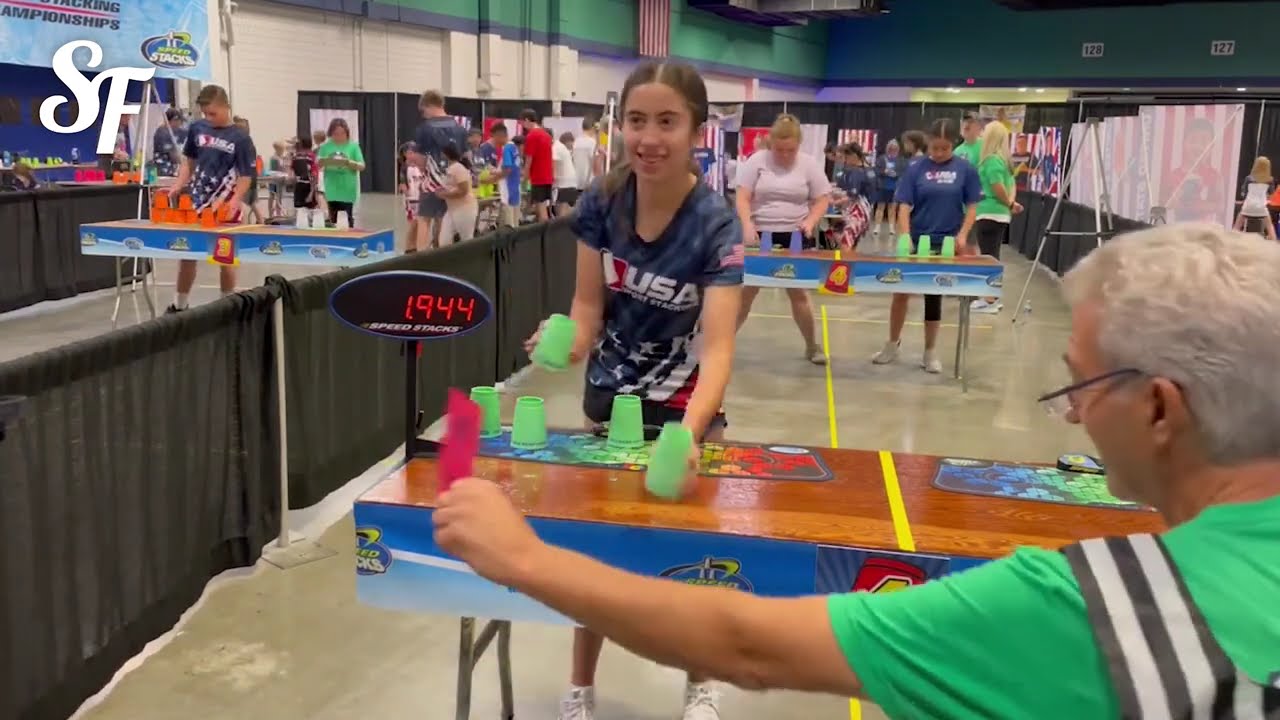 13-16F INDIVIDUAL FINALS HIGHLIGHTS | 2024 AAU Junior Olympic Games Sport Stacking Championships