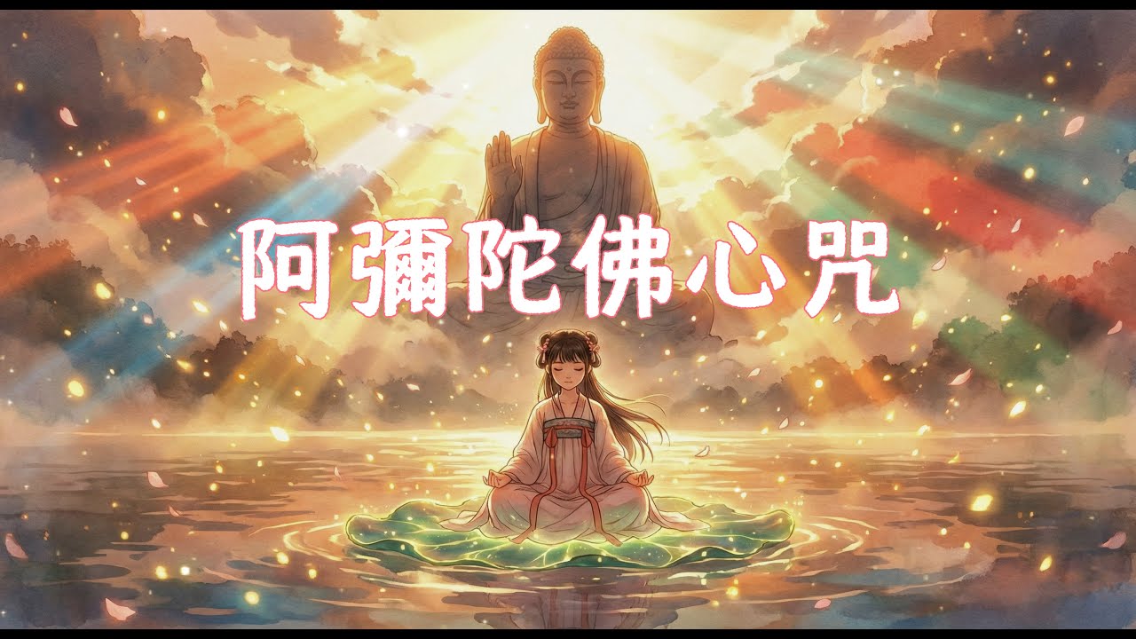 阿彌陀佛心咒Amitabha mantra 得無量光加持，圓滿所願，内心平靜 Sacred Chanting for Inner Peace