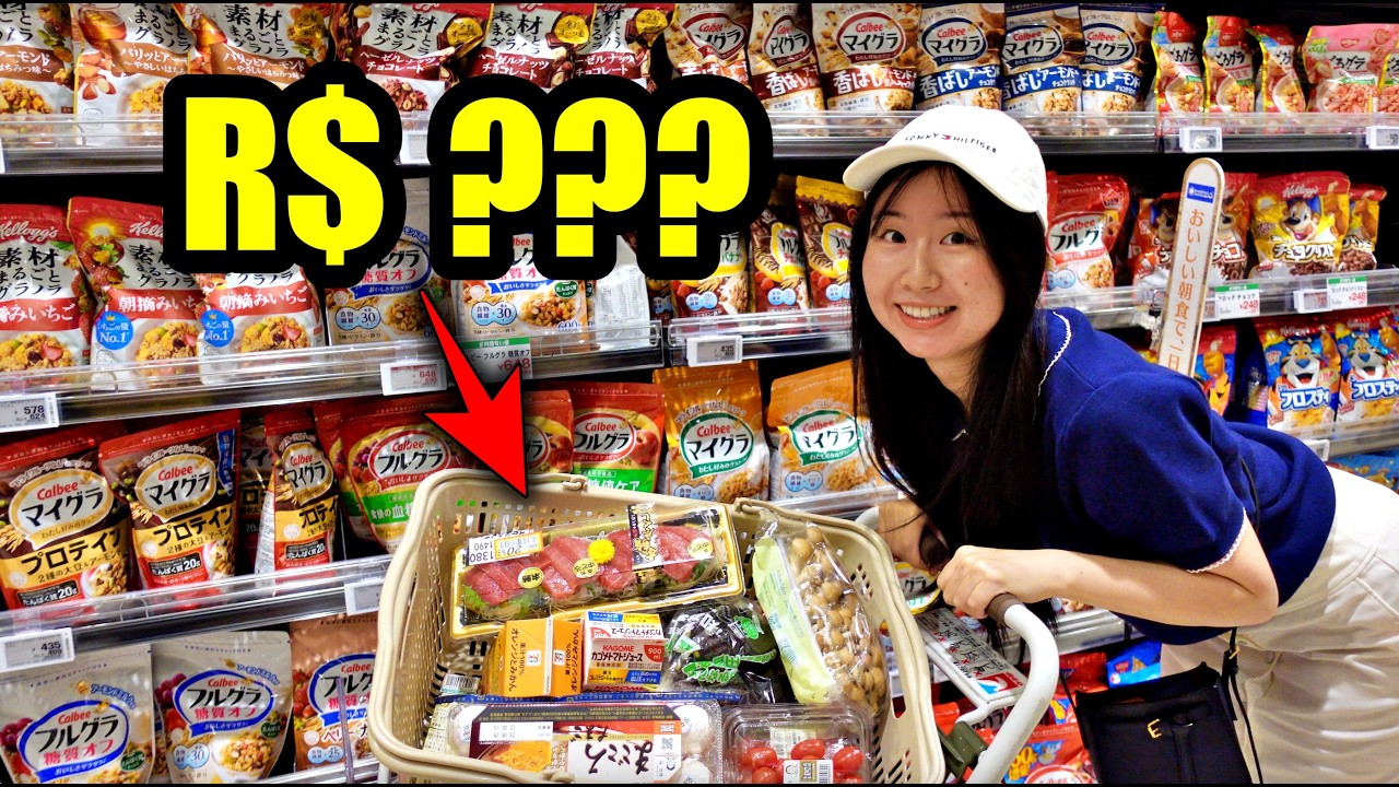 O QUE UMA JAPONESA COME NO JAP&Atilde;O? 🛒 Compras de Supermercado + Curiosidades