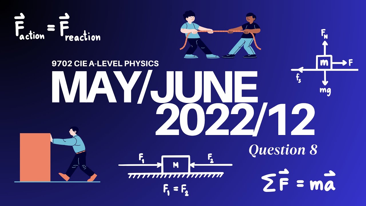 MJ22 P12 Q8 [Newton's Third Law] | 9702 CIE A-LEVEL PHYSICS | d-8 to AS MJ25 Paper 1 🎯
