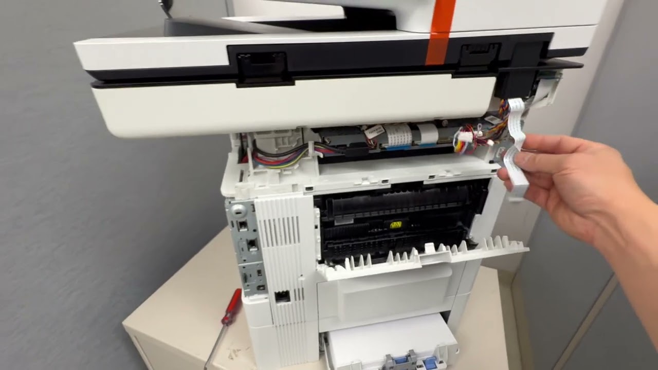 How to Replace ADF Assembly on HP LaserJet MFP M527.