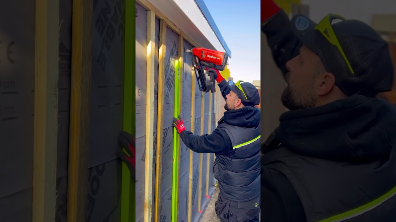 How To Install Composite Cladding (GARDEN ROOM) #shorts #diy