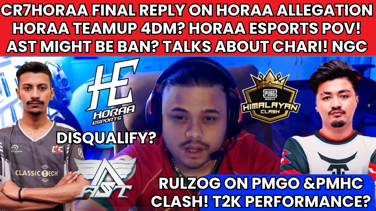 @cr7horaaYT REPLIED ON HORAA ALLEGATIONS! TEAMUP WITH 4DM? AST DISQUALIFY? RULZ ON PMGO & PMGO CLASH