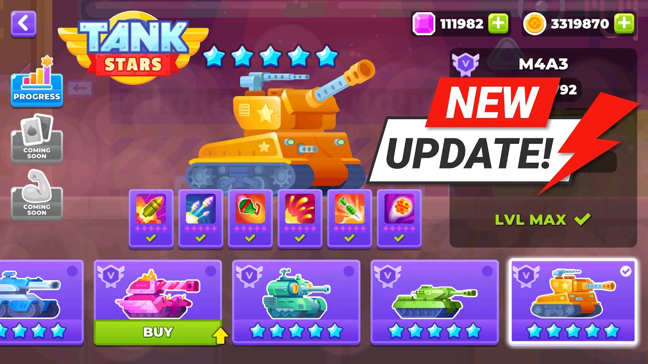 Tank Stars Mega Crazy Update Revamped UI