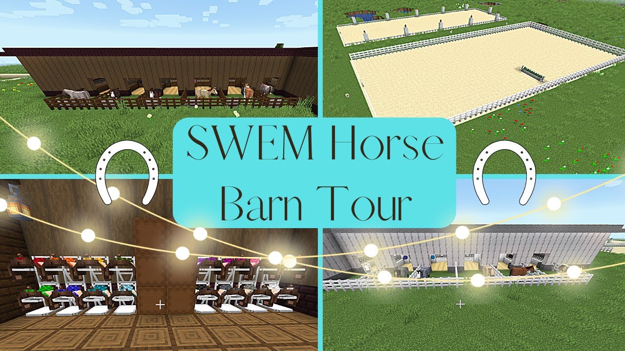 ✨SWEM Horse Minecraft Barn Tour✨