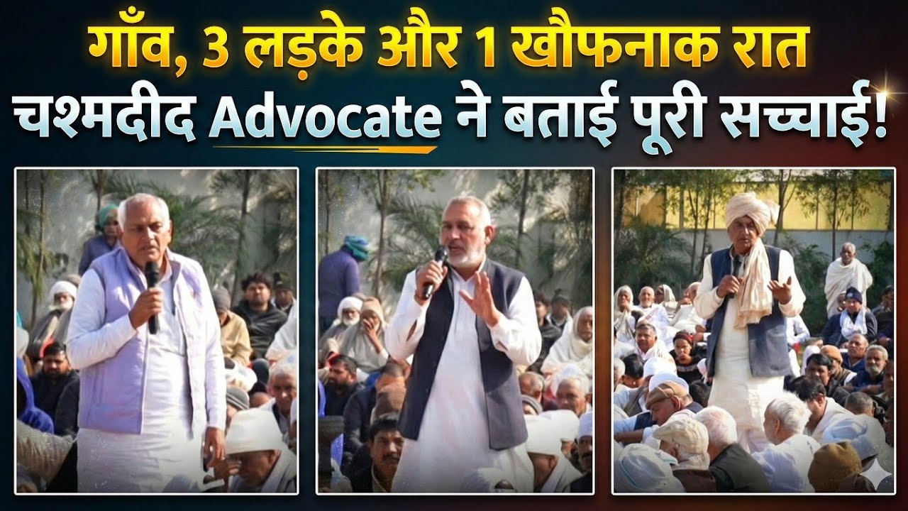 गाँव, 3 लड़के और 1 खौफनाक रात चश्मदीद Advocate ने बताई पूरी सच्चाई!