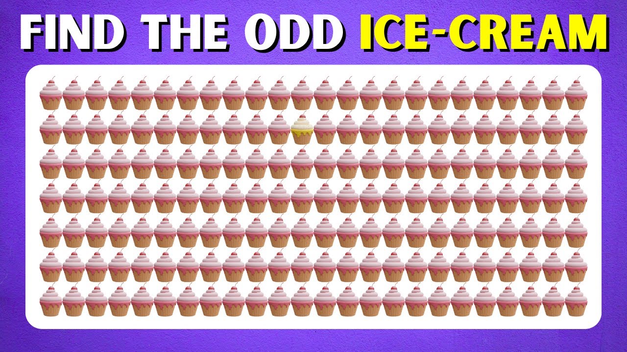 Find the ODD One Out - Sweets Edition | Easy, Medium, Hard Levels Quiz
