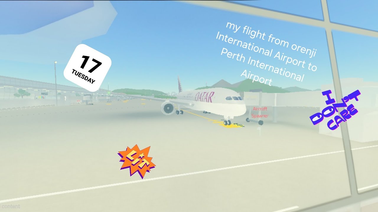 My flight from orenji International Airport to Perth International Airport 