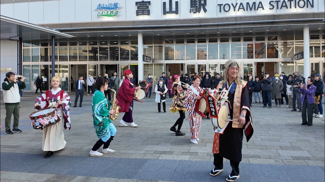 全日本チンドンコンクール　前夜祭 幽玄チンドン夜桜流し 富山駅周辺オープニングスタート 第71回 2025年 04 04