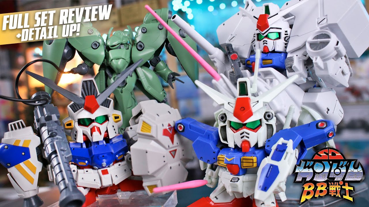 SD BB Senshi Gundam 0083 Stardust Memory Set - Detail Up & Review!