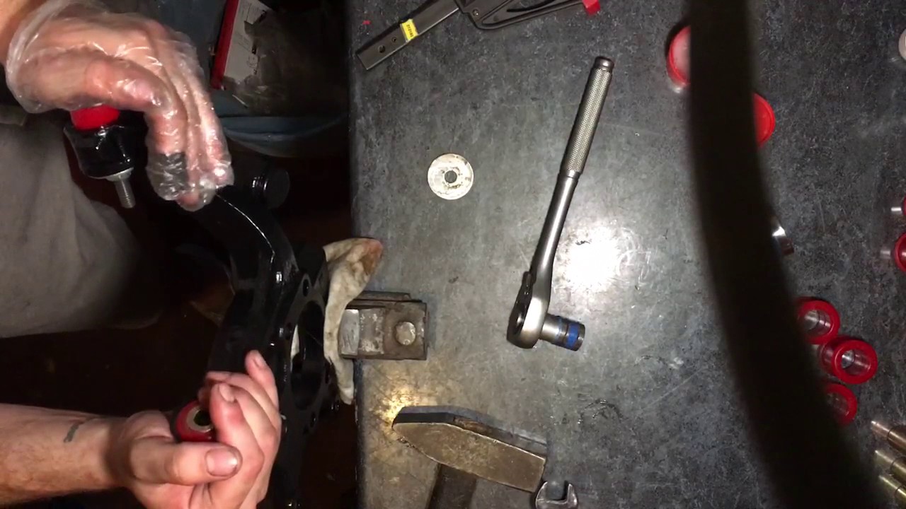 Installing S13 Energy Suspension bushings without cutting
