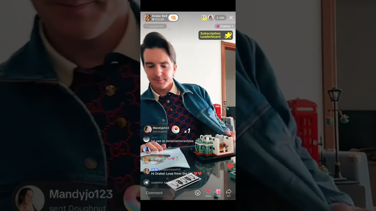 Drake Bell Building Legos on Tik Tok Live August 13th, 2024