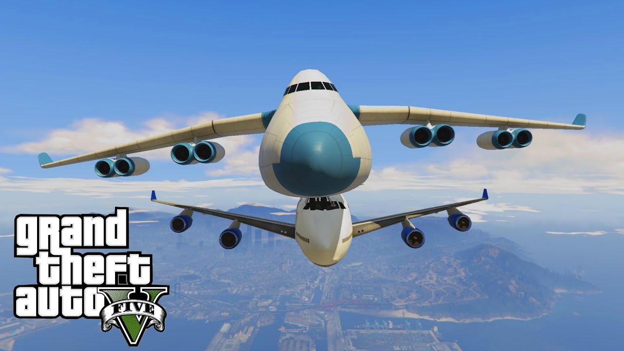 GTA 5 - EPIC CARGO PLANE STUNT !? (Mafia challenge)