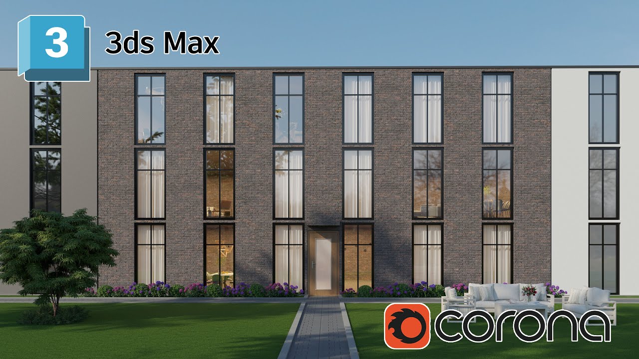 Exterior Rendering Tutorials for Beginners — 3ds Max Corona 12 Full course