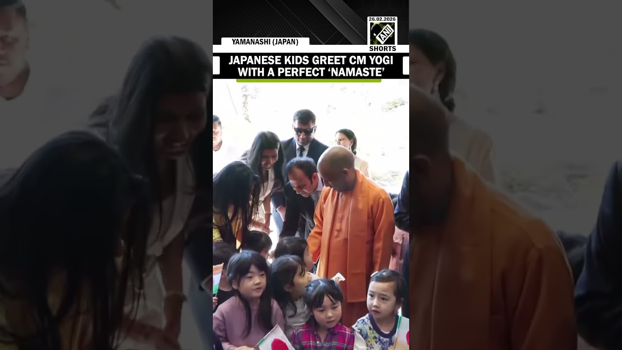 ADORABLE GESTURE: CM Yogi receives heartwarming &lsquo;Namaste&rsquo; from Japanese Children