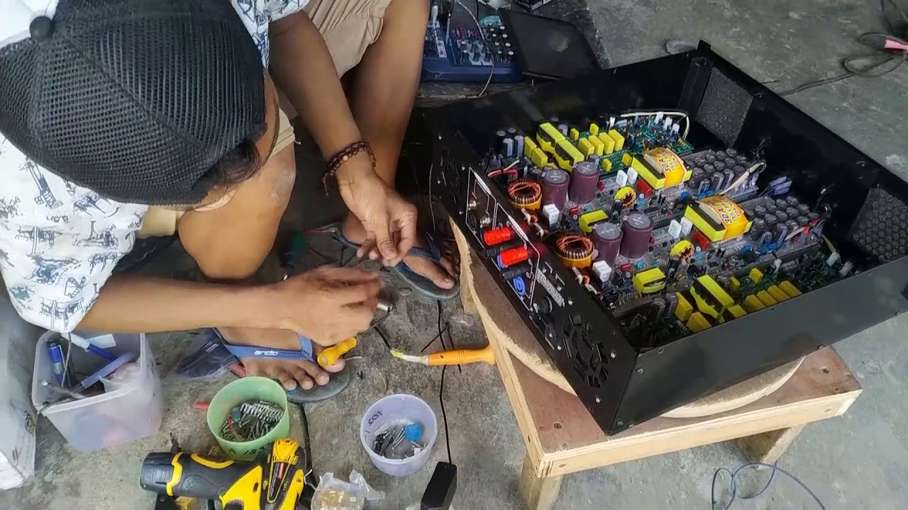 proses perakitan power class d fullbridge turbo 10k dengan psu smps 30A PFC fullbridge