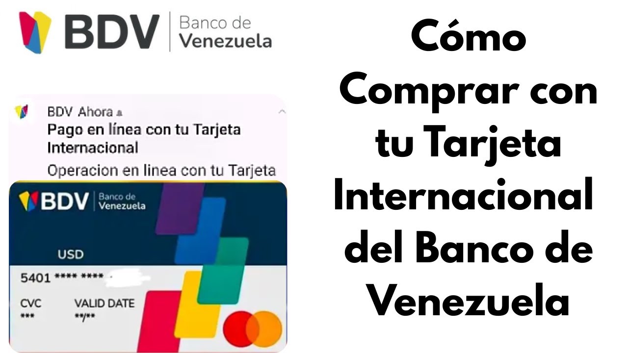 Cómo Comprar con TARJETA INTERNACIONAL del Banco de Venezuela. 2026. CARALBERZ