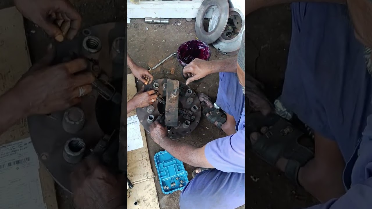 Ashok Leyland BS3 pressure plate assemble finger setting 70mm full video