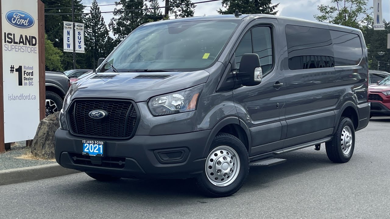 2021 Ford T-150 Transit Low Roof Crew Van + Seats 5, Running Boards, AWD Review | Island Ford