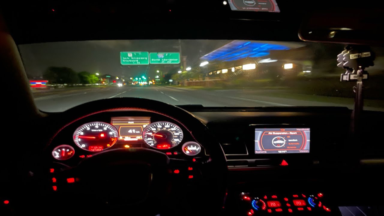 Audi A8L POV Night Drive (4K)