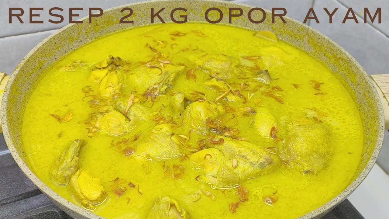 RESEP 2 KG OPOR AYAM