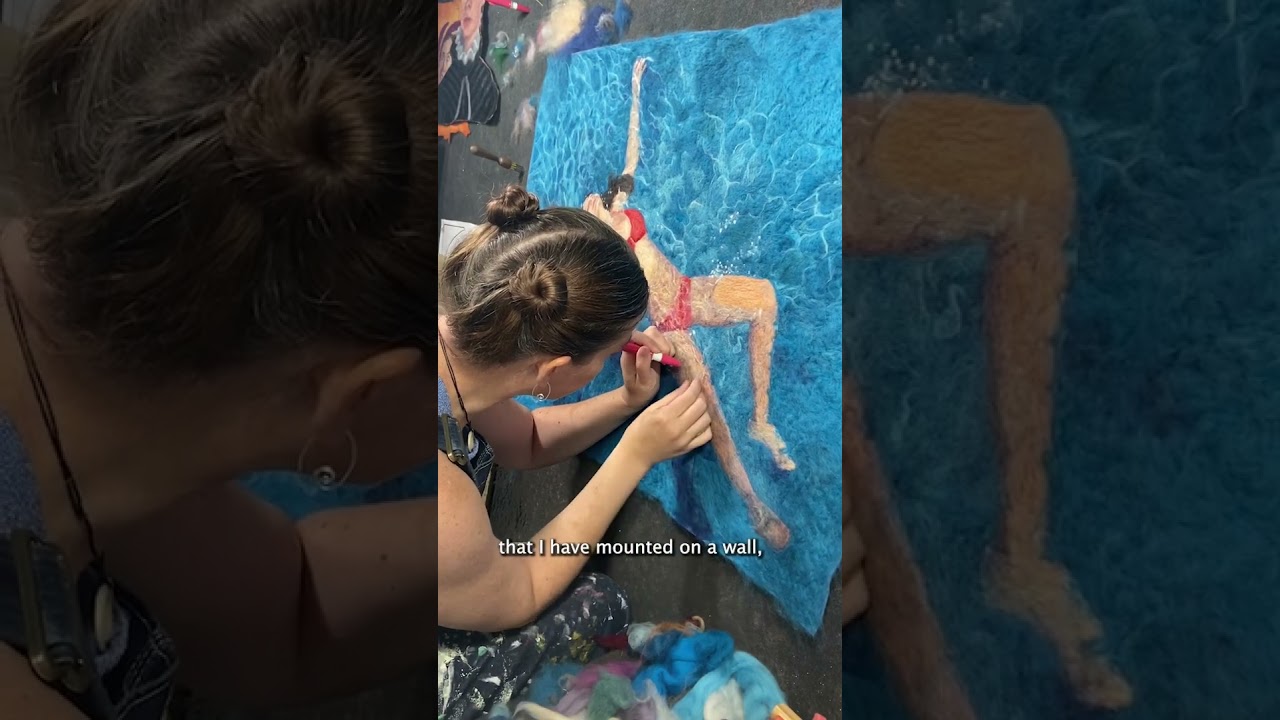 Creating a felted image