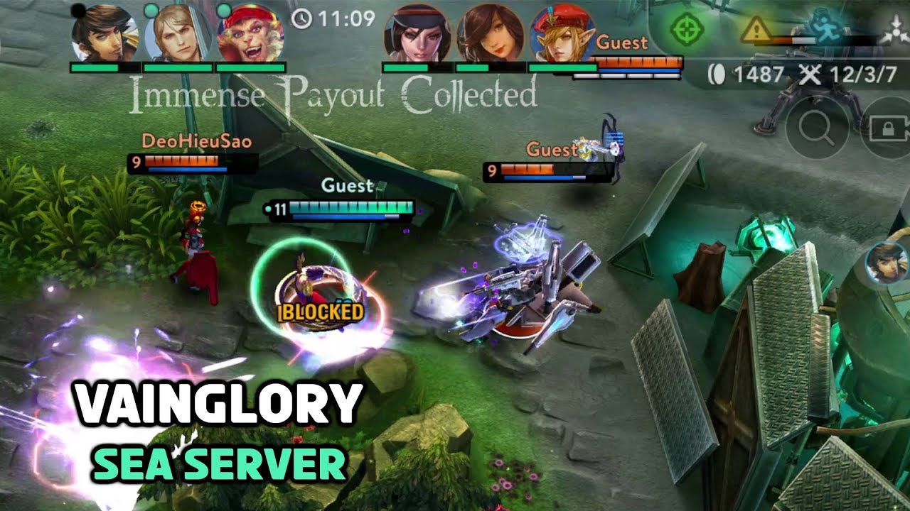 Vainglory TOP GLOBAL Ozo 1v3 Skye Kestrel Catherine 21/3/10