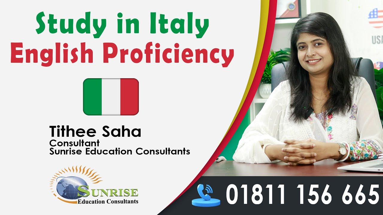 Study in Italy 2026 | English Proficiency Requirements | Sunrise Education Consultants