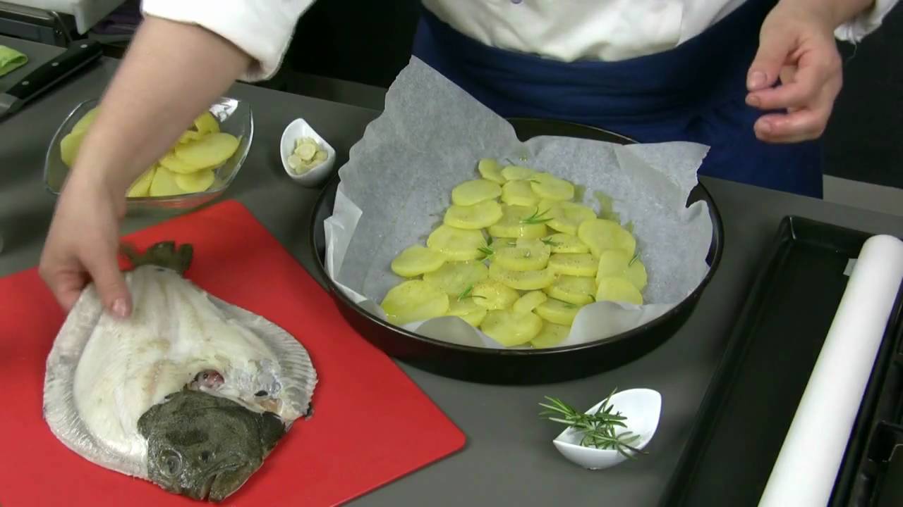Rombo al forno con patate