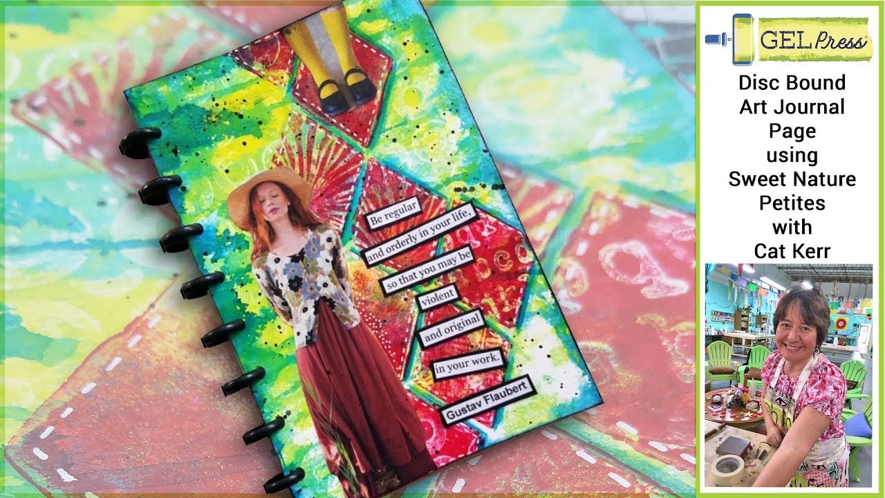 Gel Press Disc Bound Journal featuring NEW Petites with Cat Kerr